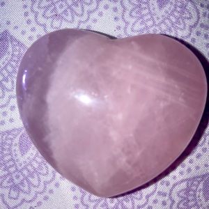 Rose Quartz Heart (Metaphysical Crystal)